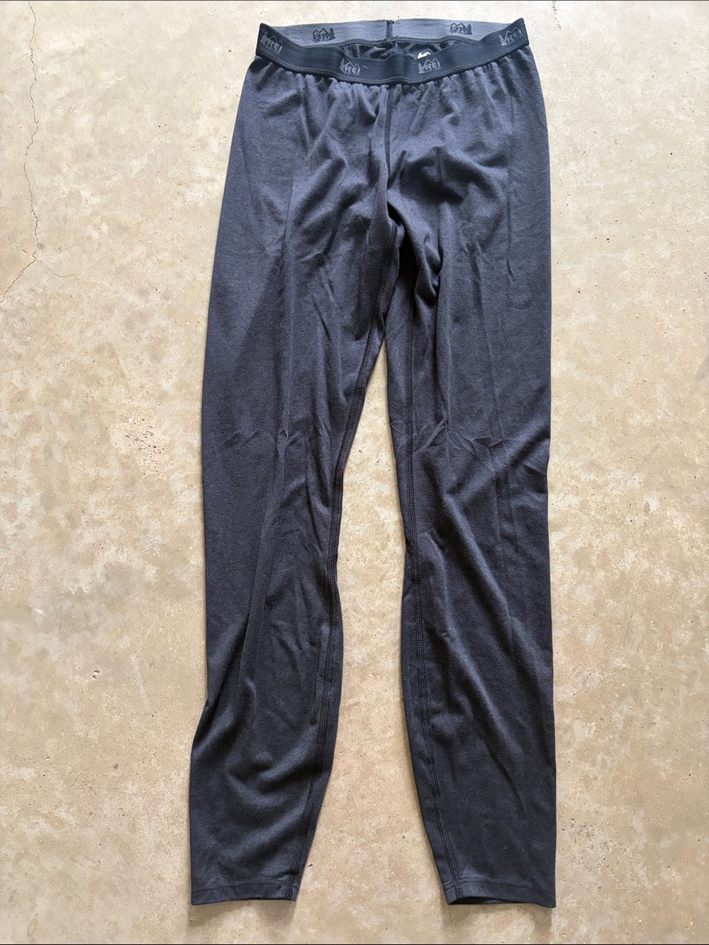 REI Women’s Dark Gray Thermal Base Layer Long Johns